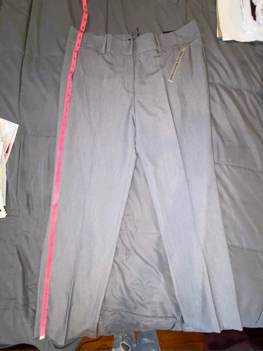 Zac & Rachel Gray Slim Leg Dress Pants Size 12 Short NWT